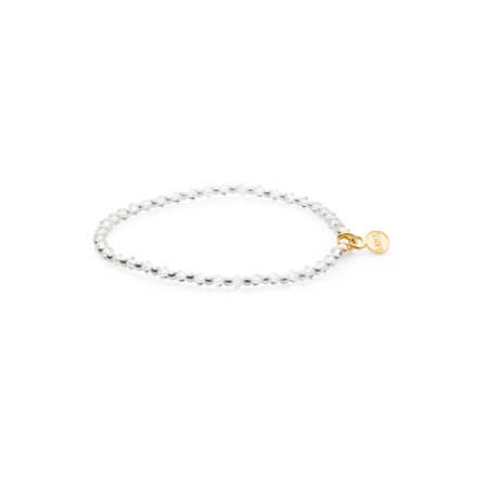 Shanti armband | 3 mm Swarovski goud-zilver
