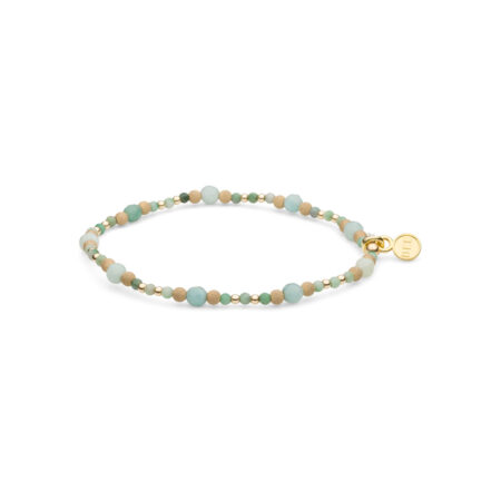 Shanti armband | 2-3-4 mm Aquamarijn