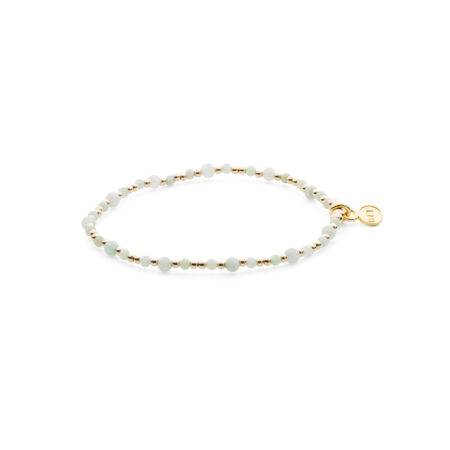 Shanti armband | 2-3 mm licht groene jade