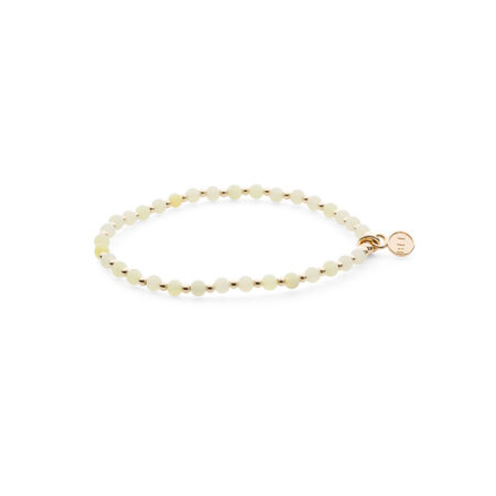 Shanti armband | 4 mm citrien