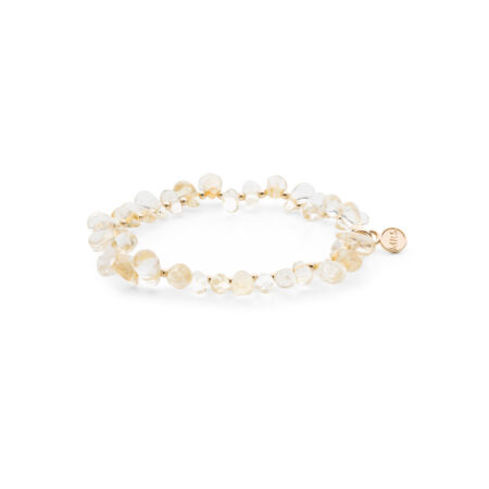 Shanti armband | 5-8 mm citrien druppel